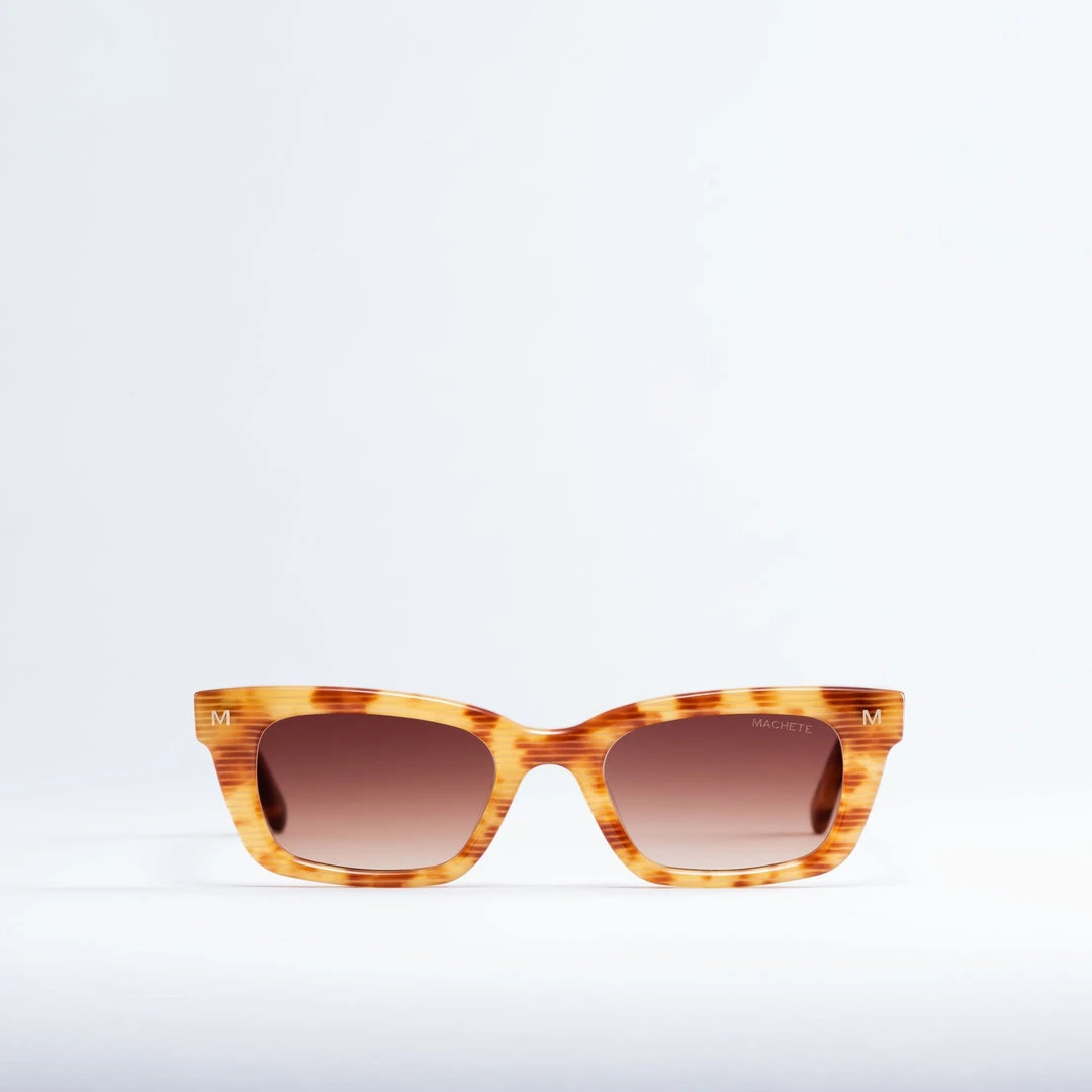 Machete Eyewear Ruby Sunglasses In Light Tortoise Stripe 3 Machete Eyewear Ruby Sunglasses In Light Tortoise Stripe