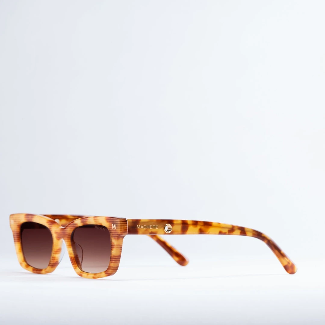 Machete Eyewear Ruby Sunglasses In Light Tortoise Stripe 4 Machete Eyewear Ruby Sunglasses In Light Tortoise Stripe
