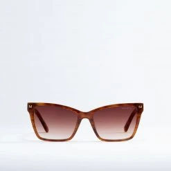 Machete Eyewear Sally Sunglasses In Dark Tortoise Stripe