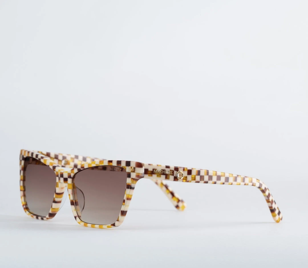Machete Sally - Sunglasses In Tortoise Checker THE SPOTLIGHT 5 Machete Sally - Sunglasses In Tortoise Checker THE SPOTLIGHT