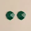 Machete Sculpture Studs In Malachite