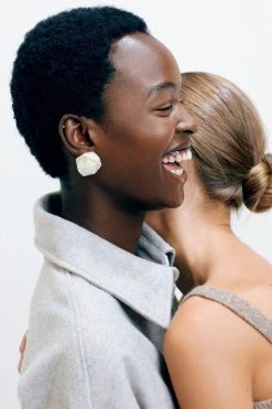 Machete Sculpture Studs In Naples Yellow Jewelry