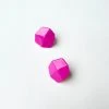 Machete Jewelry Sculpture Studs In Neon Pink