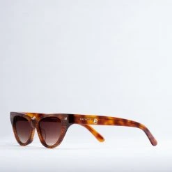 Machete Eyewear Suzy Sunglasses In Dark Tortoise Stripe