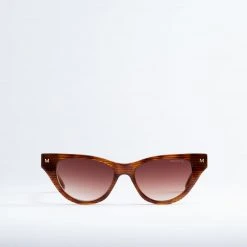 Machete Eyewear Suzy Sunglasses In Dark Tortoise Stripe