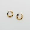 Machete Wavy Chunky Hoops In 3/4 Gold Build Your Own: Charm Hoops